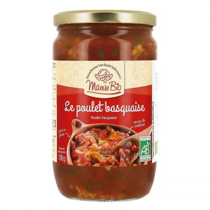 Poulet basquaise bio - 780g