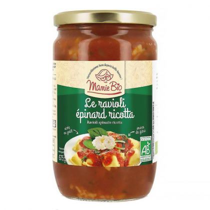 Ravioli bio aux épinards et à la ricotta - 675g