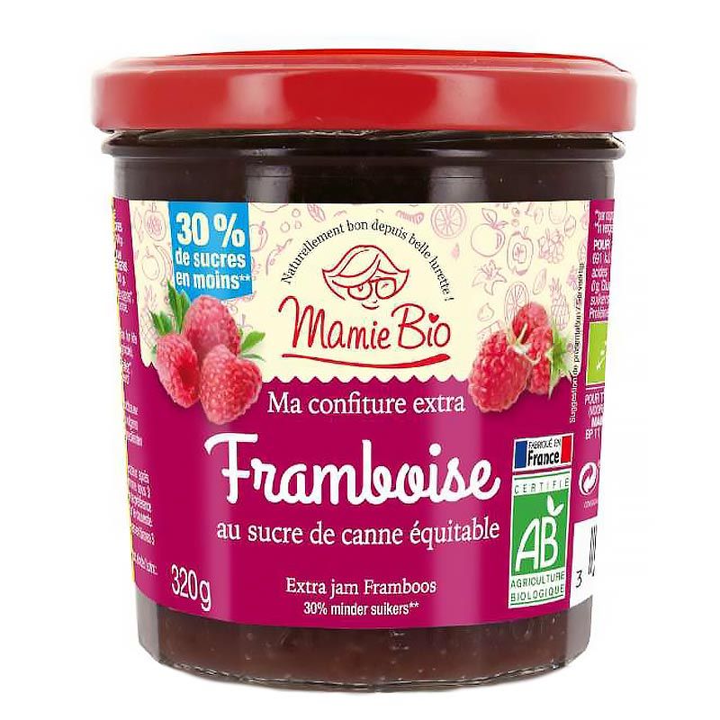 Confiture bio extra - Framboise - 320g