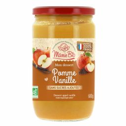 Dessert de fruits bio - Pomme vanille - 680g