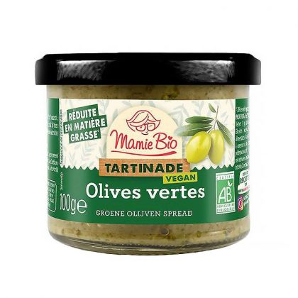 Tartinade bio - Olives vertes - 100g