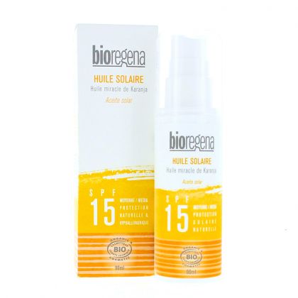 Huile solaire SPF 15 bio - Spray 90 ml