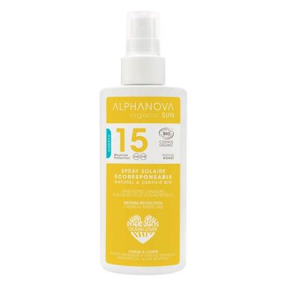 Spray solaire bio SPF 15 - 125g