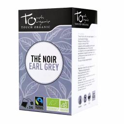 Thé noir Earl Grey bio et équitable - Boite de 24 sachets