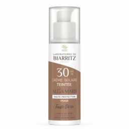 Crème solaire visage SPF30 teintée et bio - Dorée - 50 ml