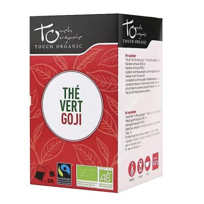 Thé vert à la Goji bio et équitable - Boite de 24 sachets