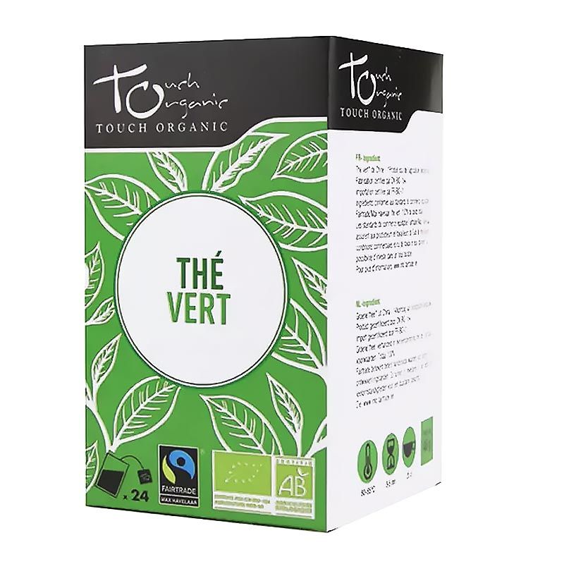 Thé vert nature Bio équitable Touch Organic saveur douce