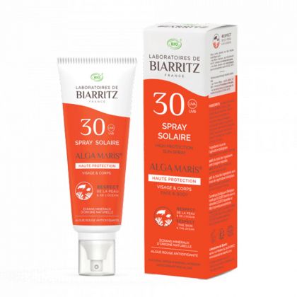 Spray solaire SPF30 bio - 100 ml