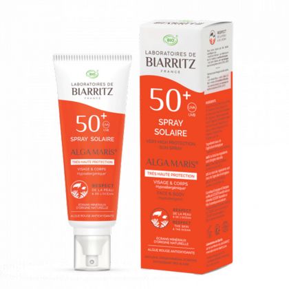 Spray solaire SPF50+ bio - 100 ml