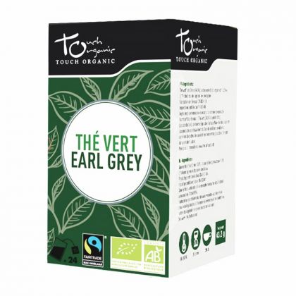 Thé vert Earl Grey bio et équitable - Boite de 24 sachets