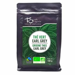 Thé vert Earl Grey bio et équitable - Sachet vrac de 100g