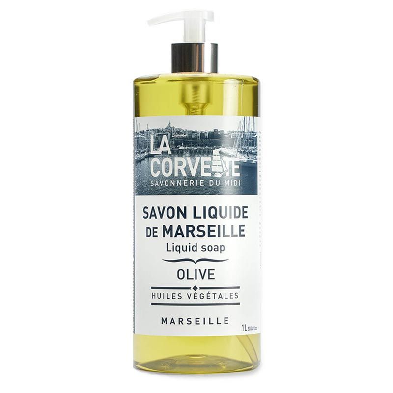 Savon de Marseille liquide huile d'olive 1L senteur olive