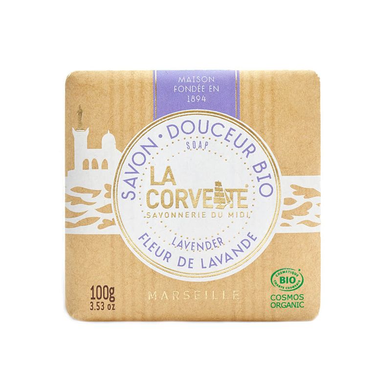 Savon douceur bio - Fleur de lavande - 100g