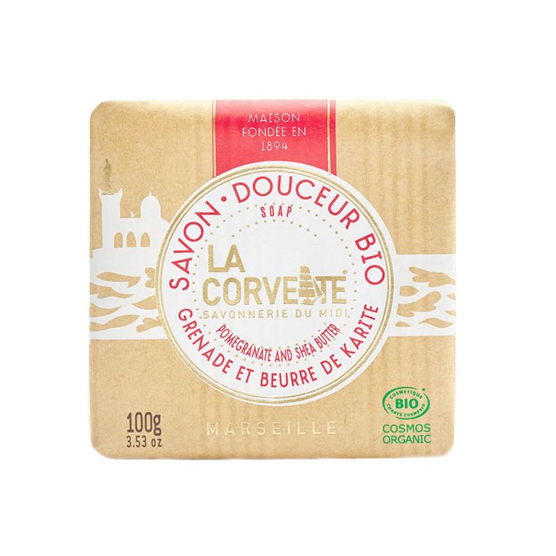 Savon douceur bio - Karité grenade - 100g