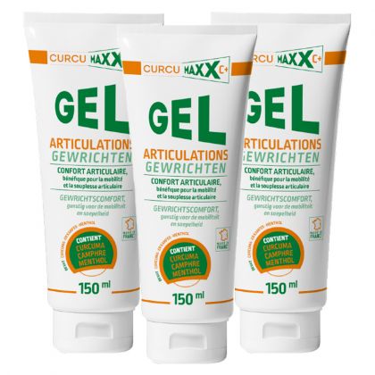 Curcumaxx C+ - Gel cutané - Lot de 3 tubes de 150mL