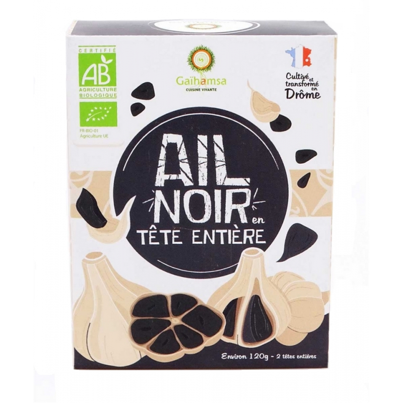 Tête ail noir bio - 120g, Gaihamsa