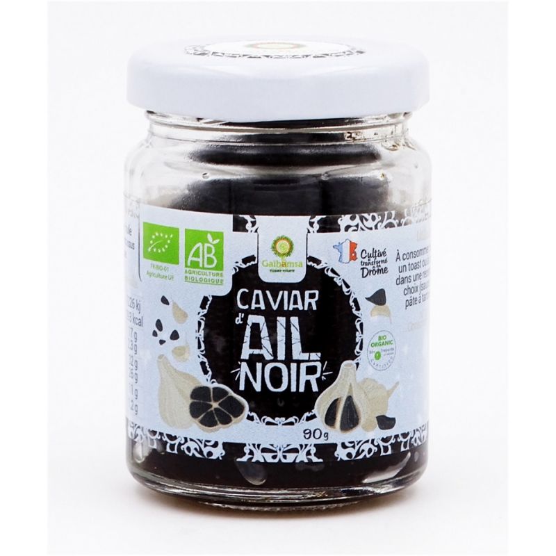 Caviar d'ail noir bio - 90g, Gaihamsa