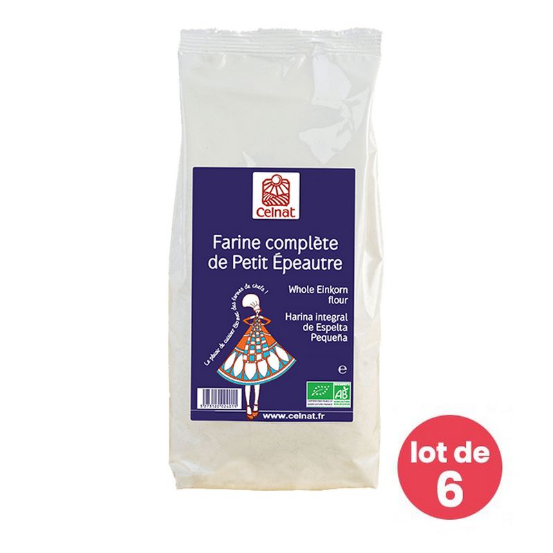 Farine complète de Petit Epeautre bio - Lot 6 x 500g