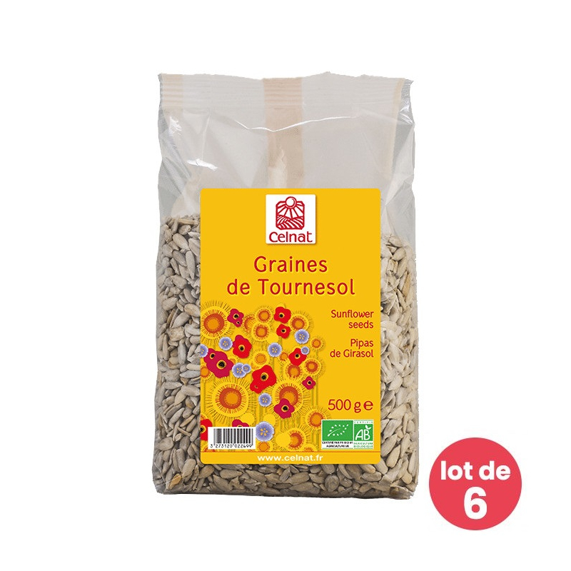 Graines de tournesol bio - 6x500g