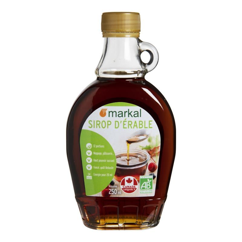 Sirop d'érable grade A bio - 250ml, Markal