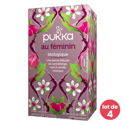 Infusion bio - Au féminin - Lot de 4 boites de 20 sachets