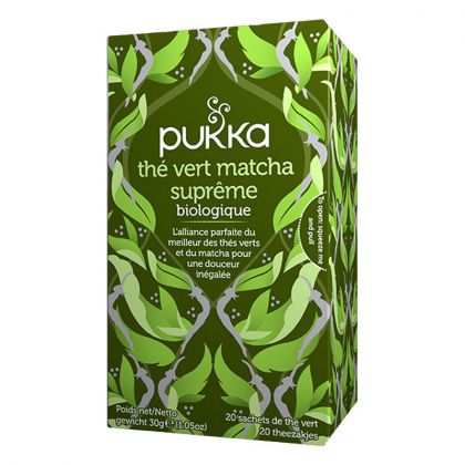 Thé vert matcha bio suprême - Boite de 20 sachets