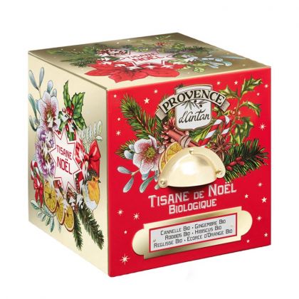 Tisane bio - Noël - Boite métal de 24 sachets