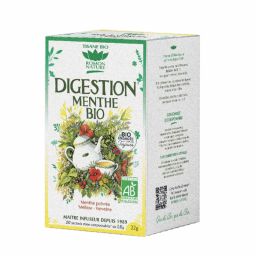 Infusion bio - Digestion menthe - Boite de 20 sachets