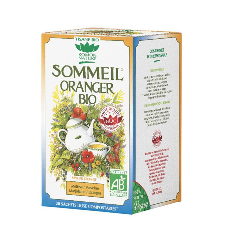 Infusion bio - Sommeil oranger - Boite de 20 sachets