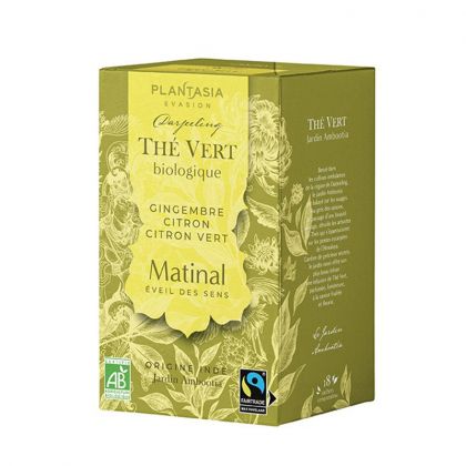 Thé vert nature Bio équitable Touch Organic saveur douce