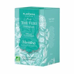 Thé vert bio - Menthe - Boite de 18 sachets