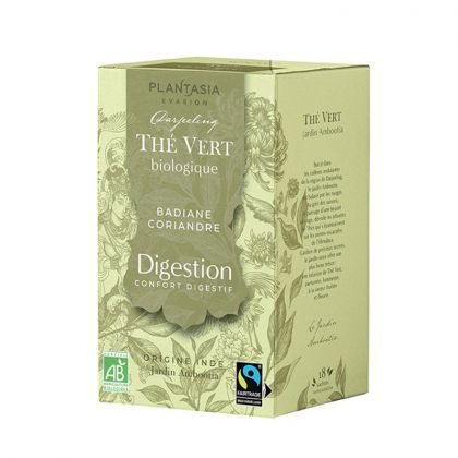 Thé vert bio - Digestion - Boite de 18 sachets