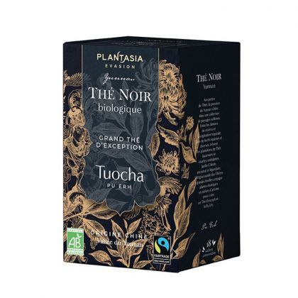 Thé noir bio - Tuocha Pu Erh - Boite de 18 sachets