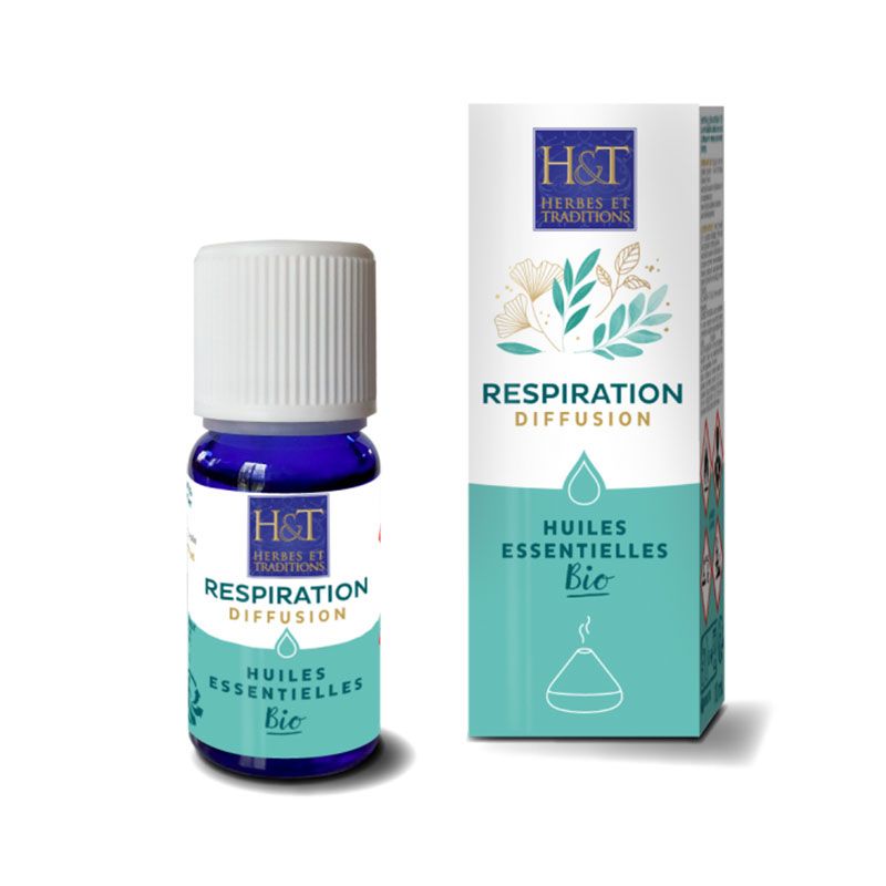 Synergie d'huiles essentielles bio - Respiration - 10ml, Herbes et  Traditions