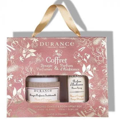 Coffret bougie et parfum - Fleur d'oranger