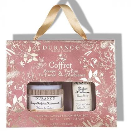 Coffret bougie et parfum - Fleur de coton