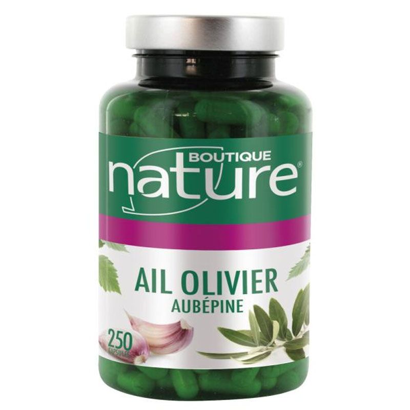 Ail, olivier & aubépine - 250 capsules