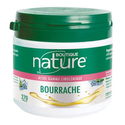Bourrache + vitamine E - 270 capsules