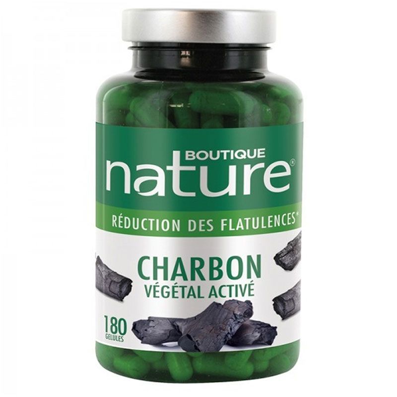 Charbon végétal activé - 180 gélules