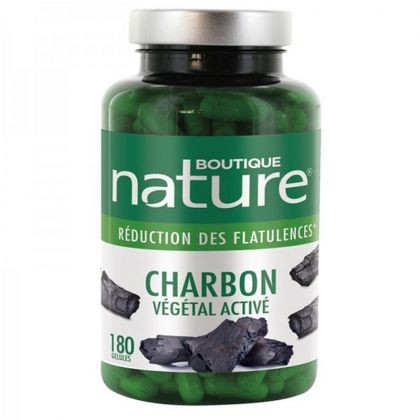 Charbon végétal activé - 180 gélules