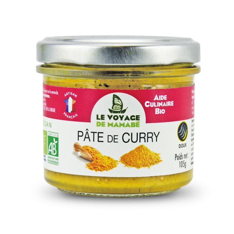 Pâte de curry jaune bio - 105g, Le Voyage de Mamabé