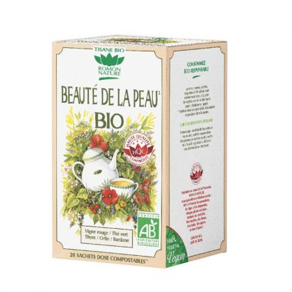 Infusion bio - Beauté de la peau - Boite de 20 sachets