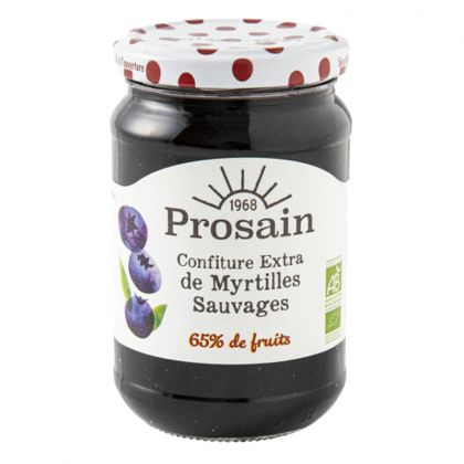 Confiture de myrtilles sauvages bio - 350g