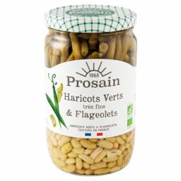 Duo d'haricots verts et flageolets bio - 660g