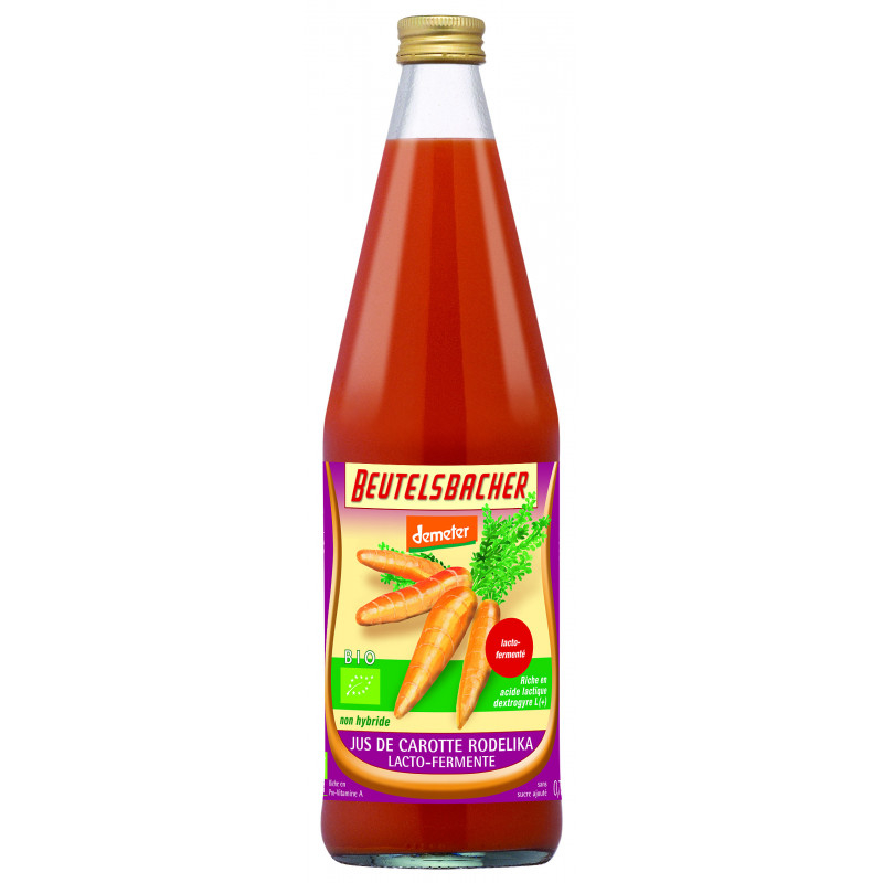 Jus de carottes lactofermenté - 75cl