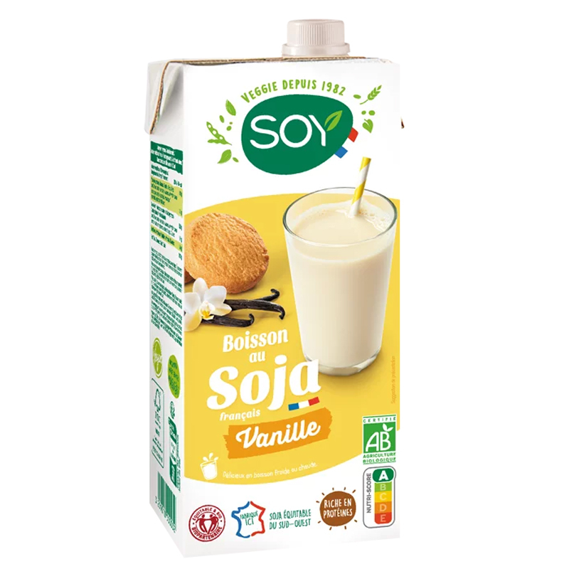 Boisson au soja vanille