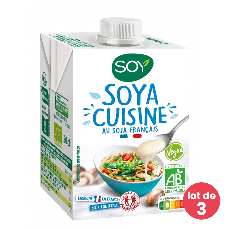 Soya cuisine - Lot de 3x20cl