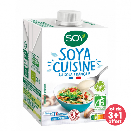 Soya cuisine - Lot de 3x20cl + 1 offert