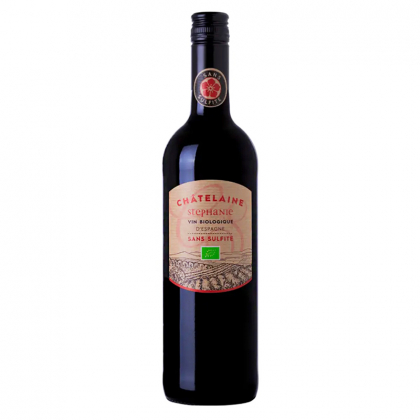 Châtelaine Stéphanie - Vin rouge de pays - Bio et sans sulfites - 75cl