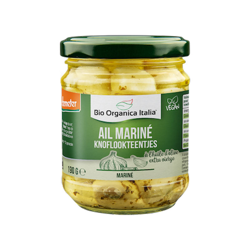 Ail bio mariné - 130g